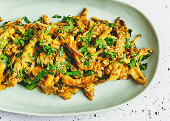 Mushroom choila une recette vegan originaire du Népal