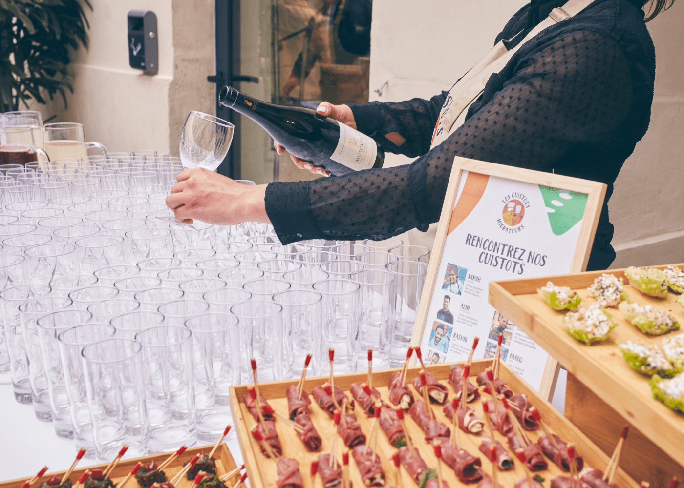 Les bons accords mets et vins avec notre apéritif dînatoire engagé